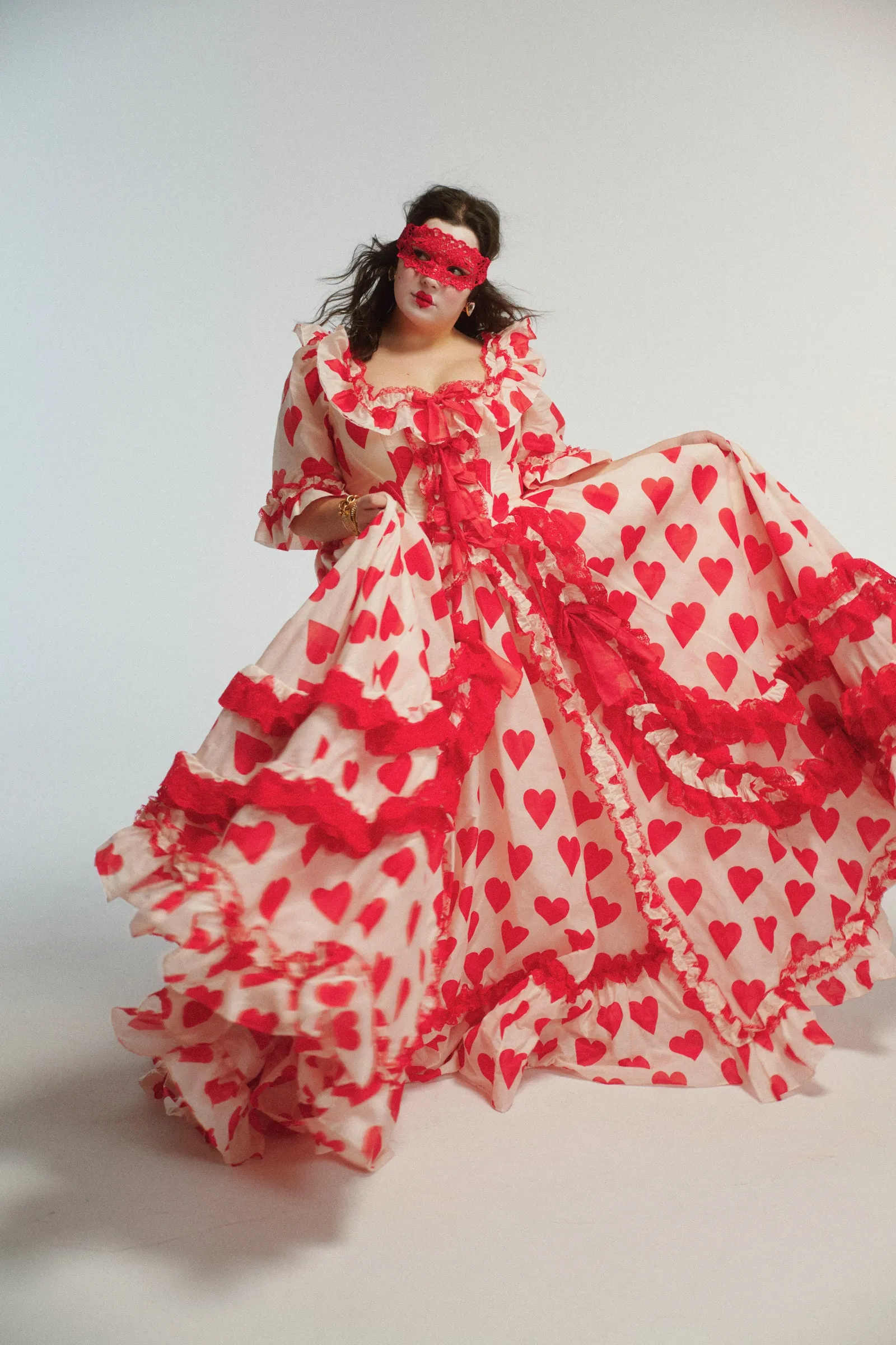 The Silk Organdy Queen Of Hearts Antoinette Gown sold by Selkie product image thumbnail 3