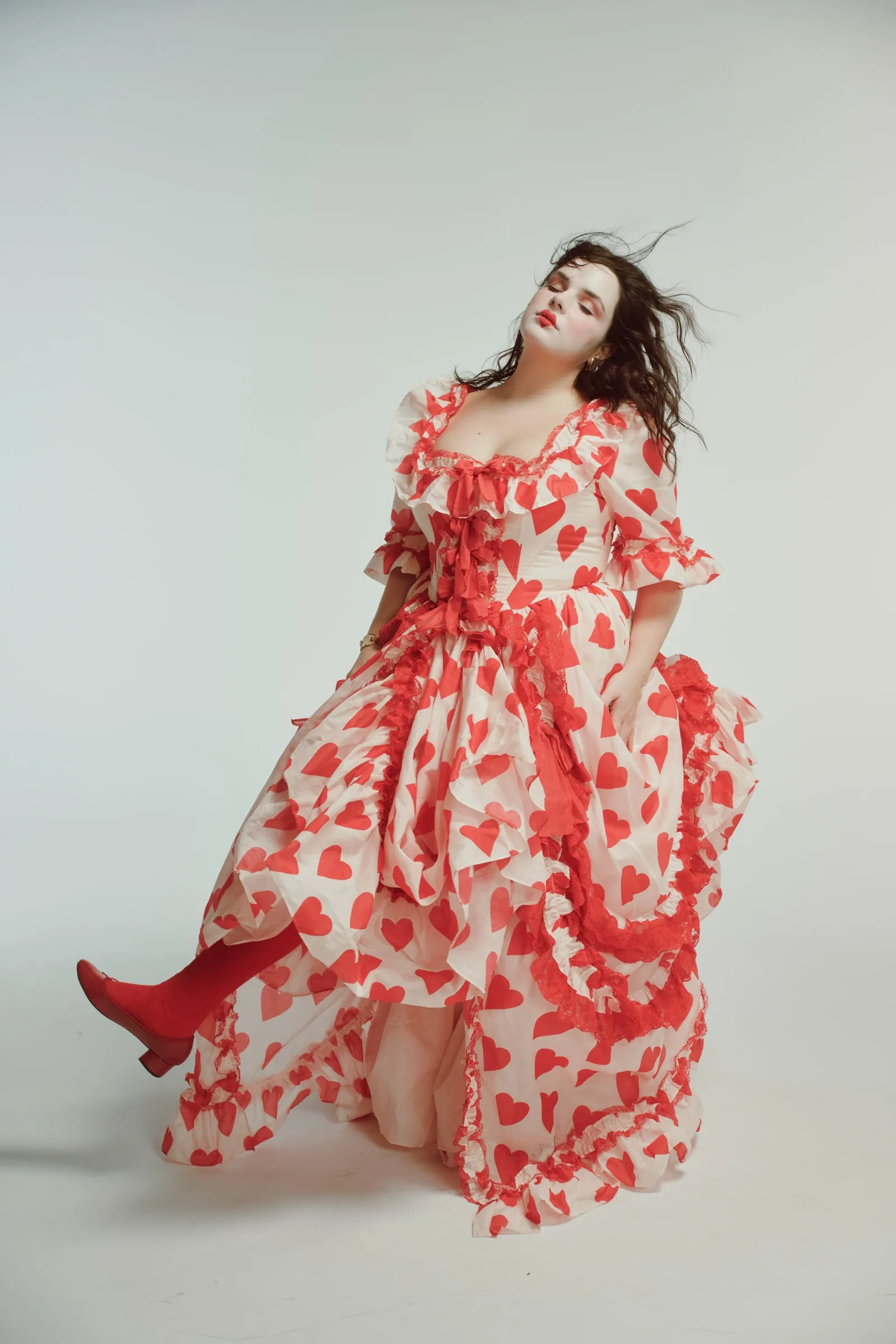 The Silk Organdy Queen Of Hearts Antoinette Gown sold by Selkie product image thumbnail 5