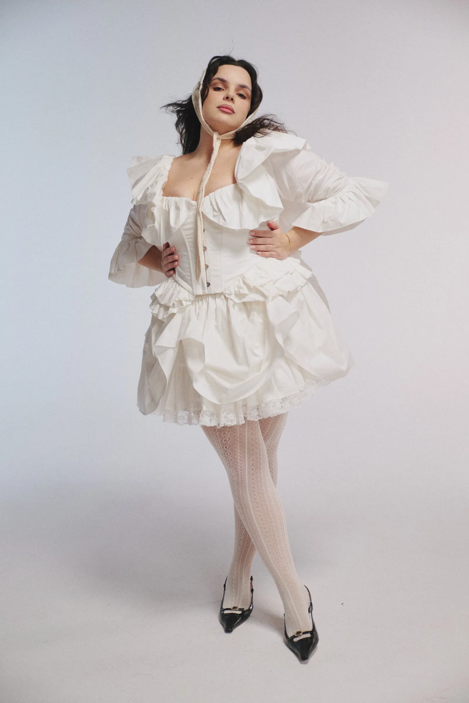 The Ivory Kiera Skirt sold by Selkie product image thumbnail 4
