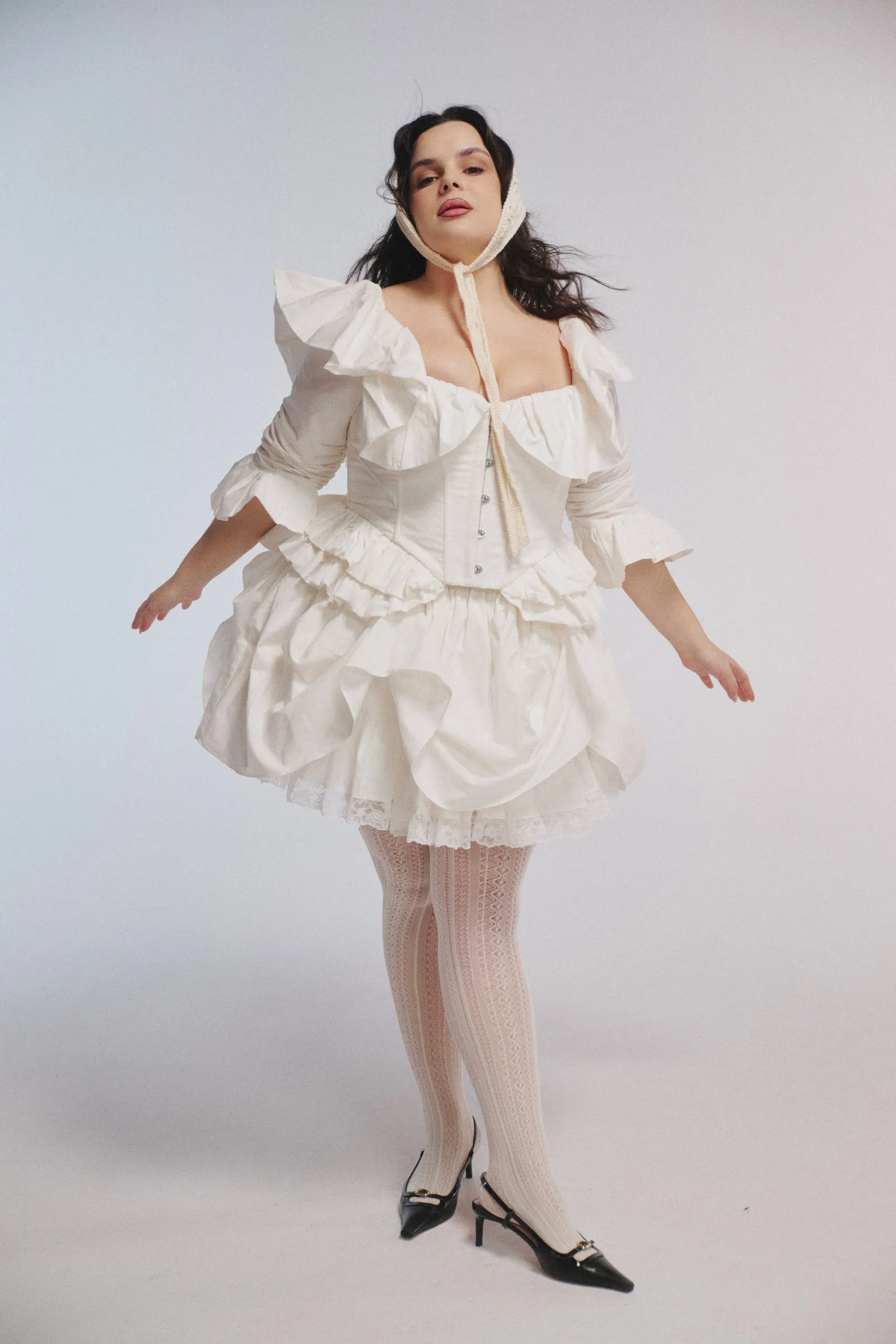 The Ivory Kiera Skirt sold by Selkie product image thumbnail 3