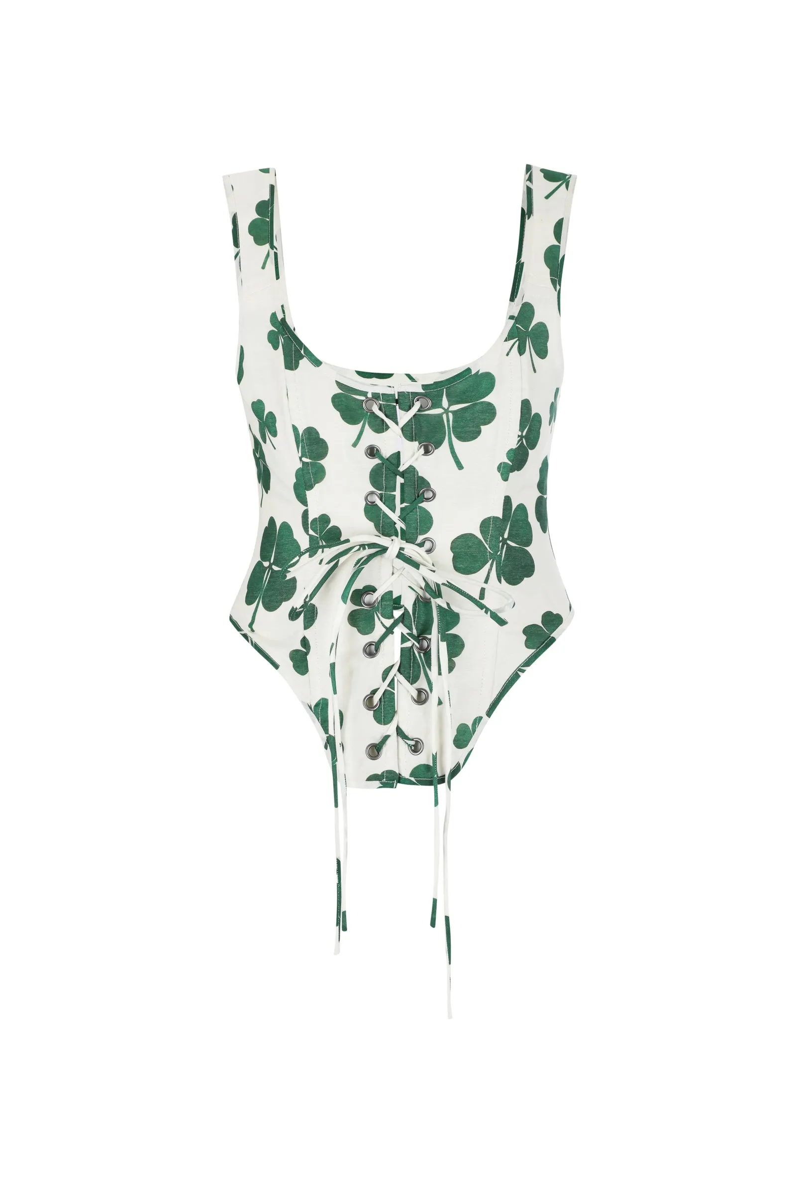 Luck Of The Irish Duchess Corset sold by Selkie product image thumbnail 3