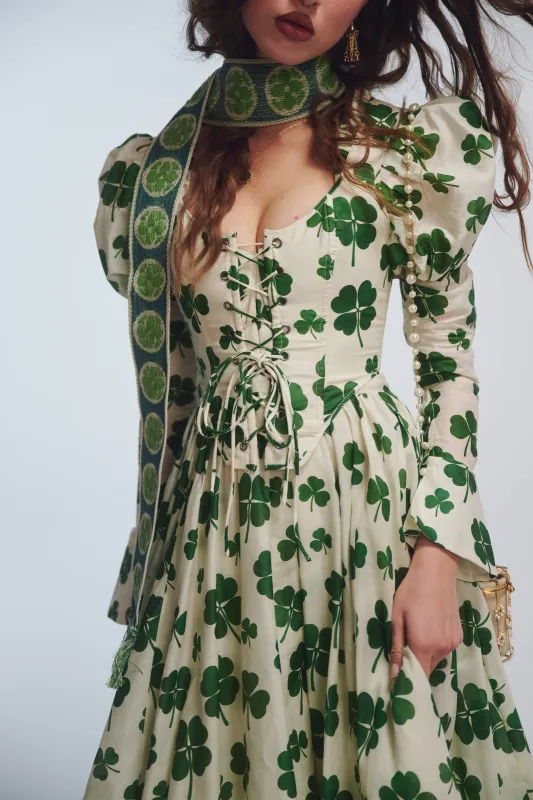 Luck Of The Irish Duchess Corset made by Selkie