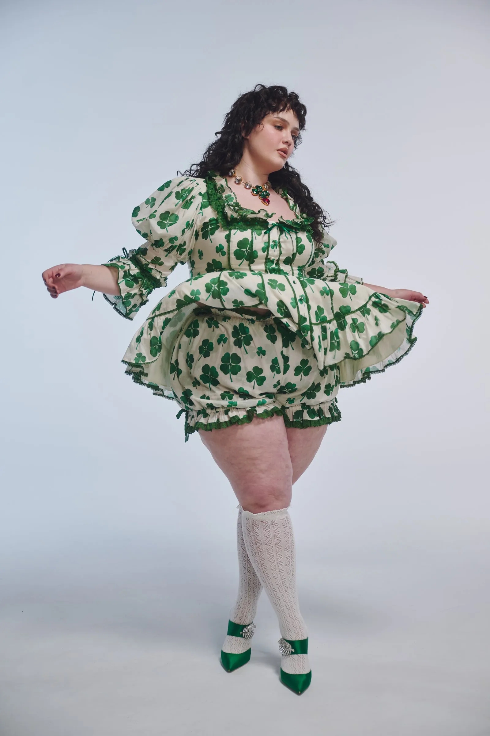 Luck Of The Irish Libertine Blouse sold by Selkie product image thumbnail 2