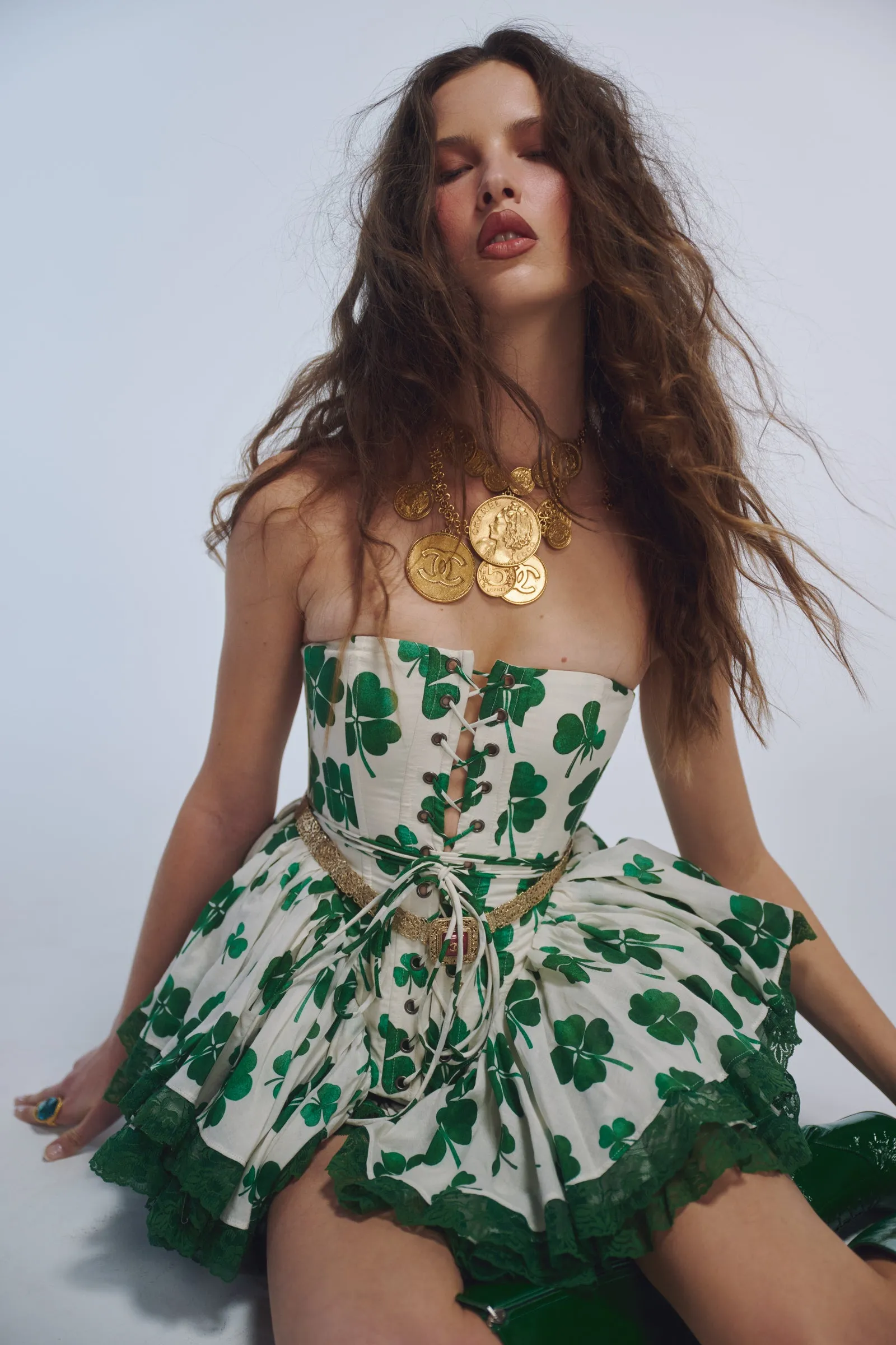 Luck Of The Irish Victorian Corset sold by Selkie