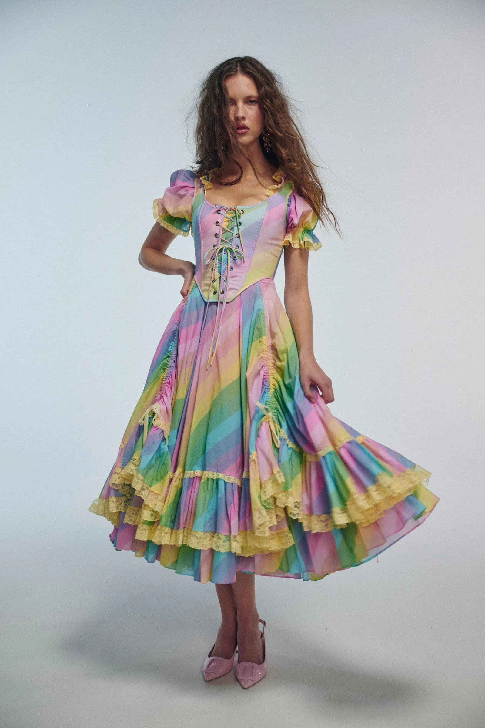 The End Of The Rainbow Cinema Dress sold by Selkie product image thumbnail 5
