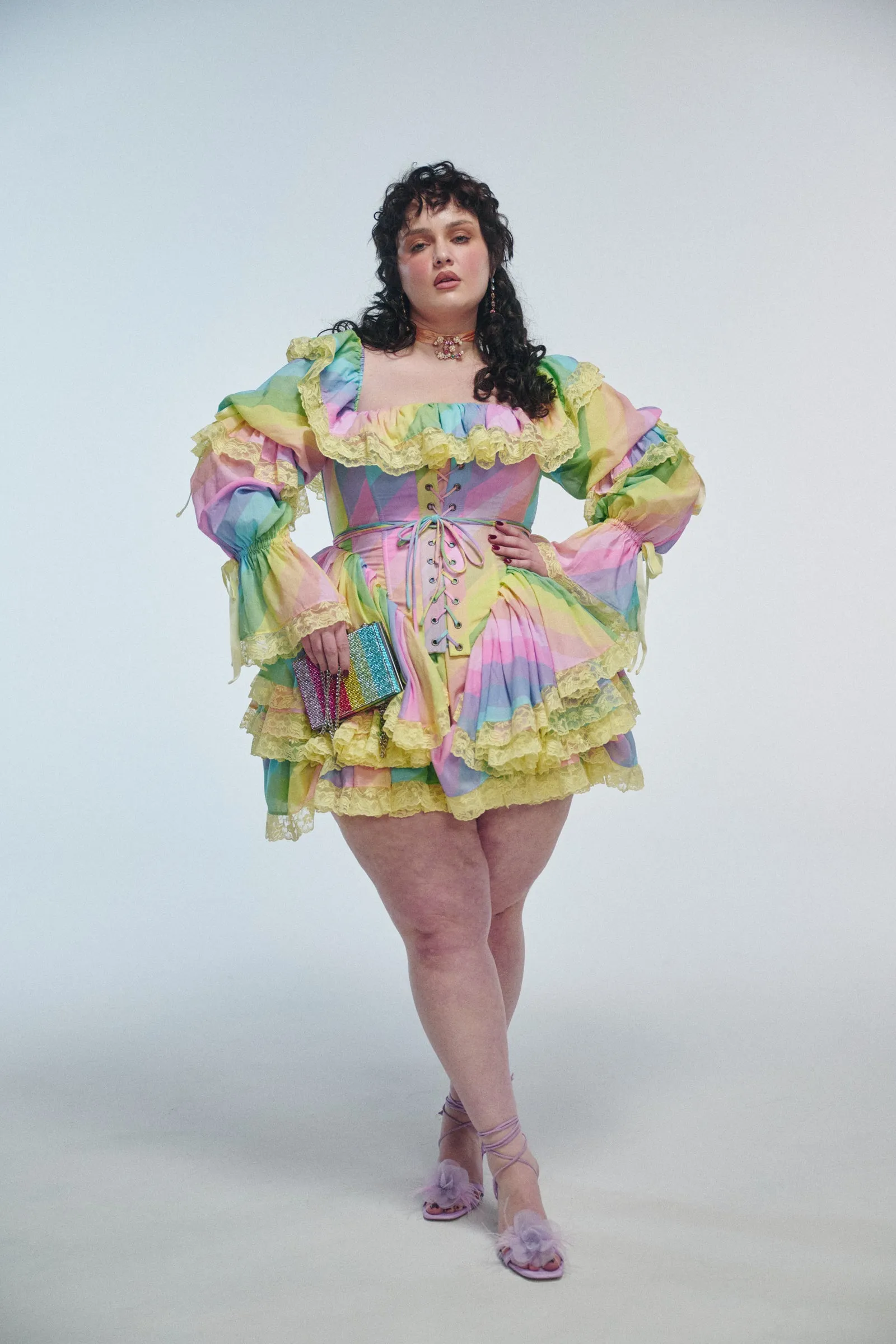 The End Of The Rainbow Victorian Corset sold by Selkie product image thumbnail 4