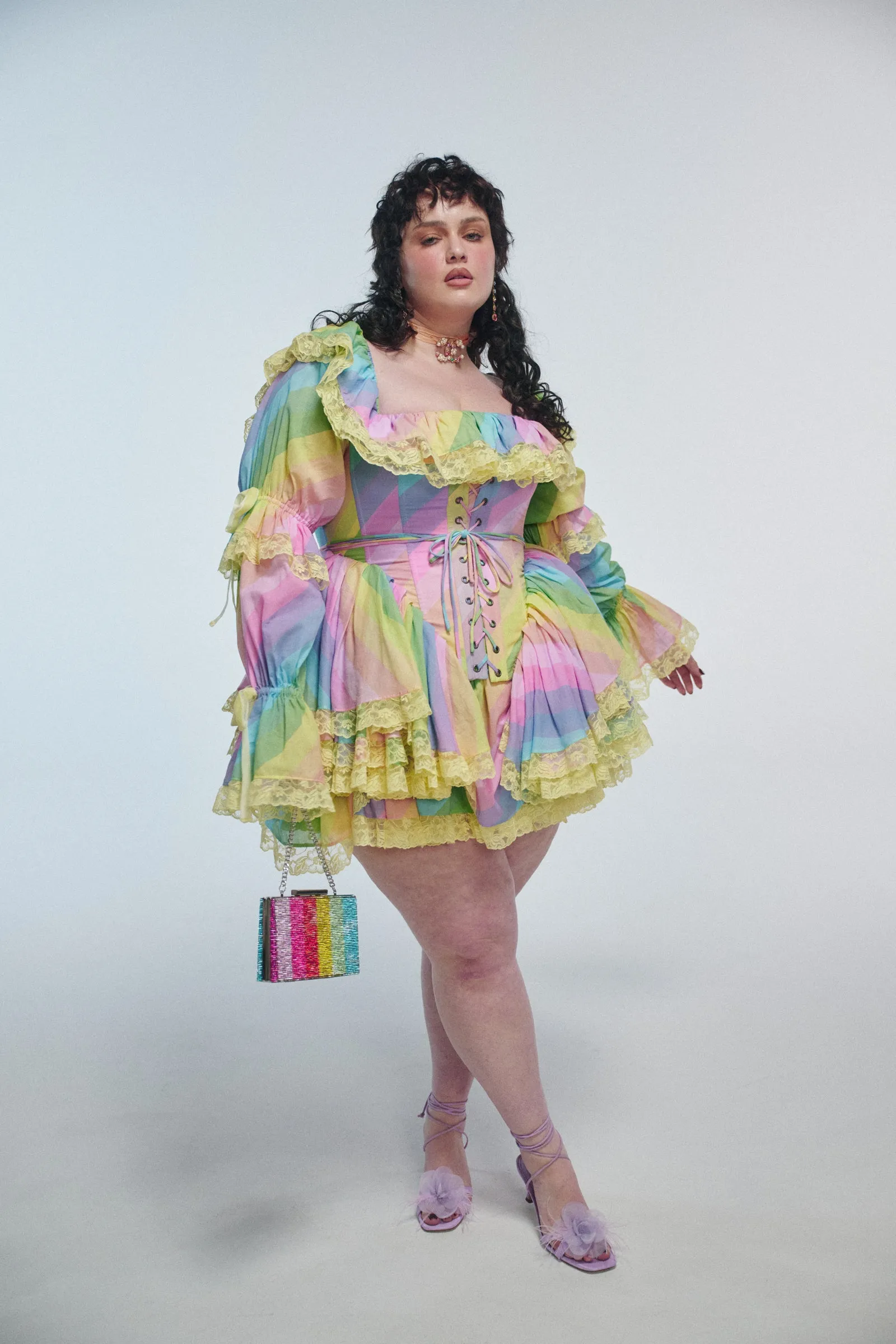 The End Of The Rainbow Victorian Corset sold by Selkie product image thumbnail 5