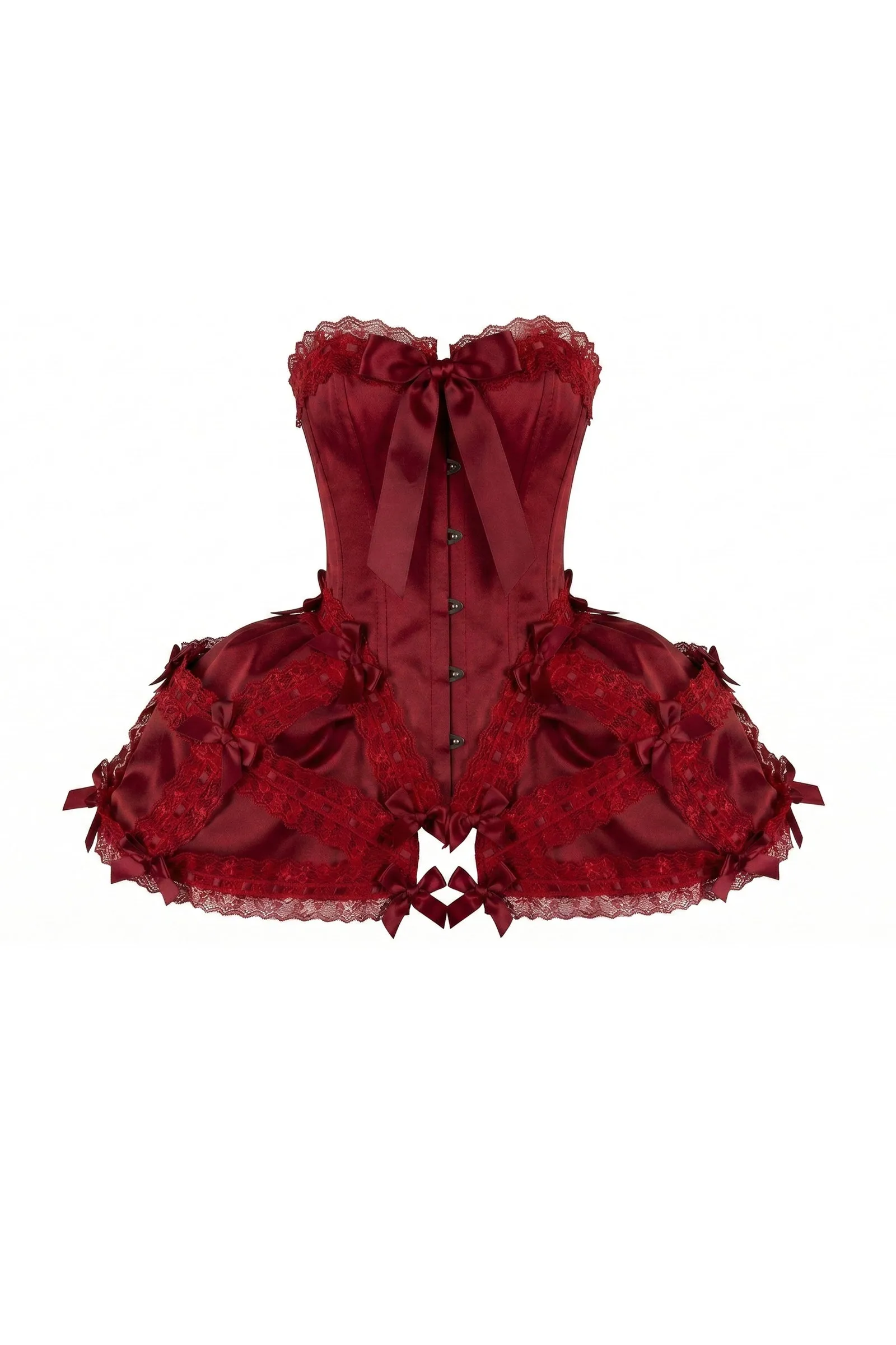 The Blood Red Gossamer Corset sold by Selkie