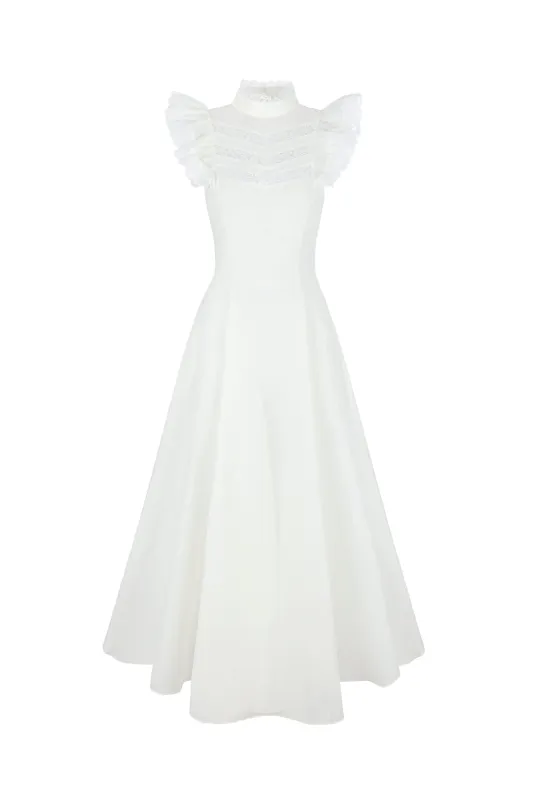 The Ivory Tuck Dress made by Selkie