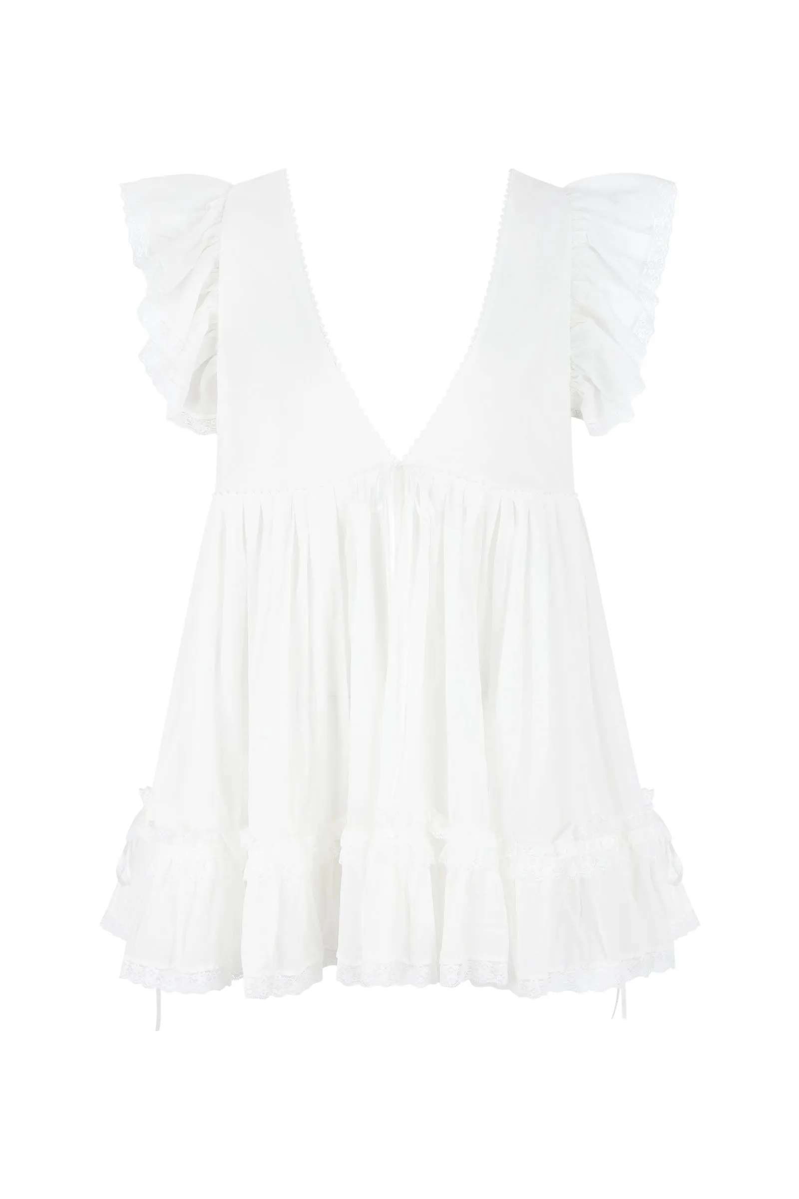 The Ivory Heirloom Pinafore sold by Selkie