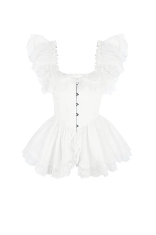 The Ivory Chantilly Corset made by Selkie