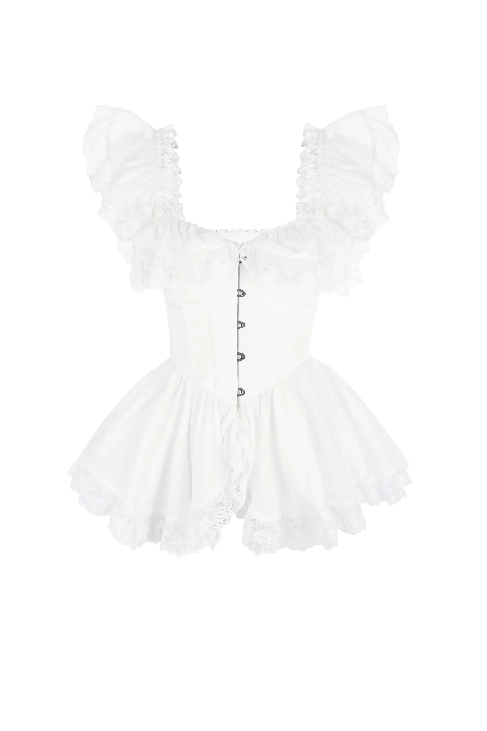 The Ivory Chantilly Corset sold by Selkie