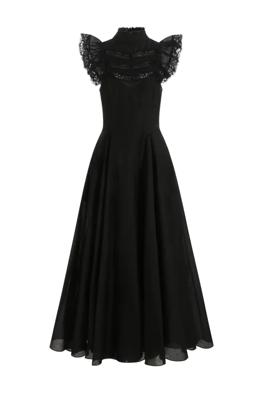 The Caviar Tuck Dress made by Selkie
