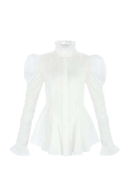 The Ivory Equestrian Blouse made by Selkie