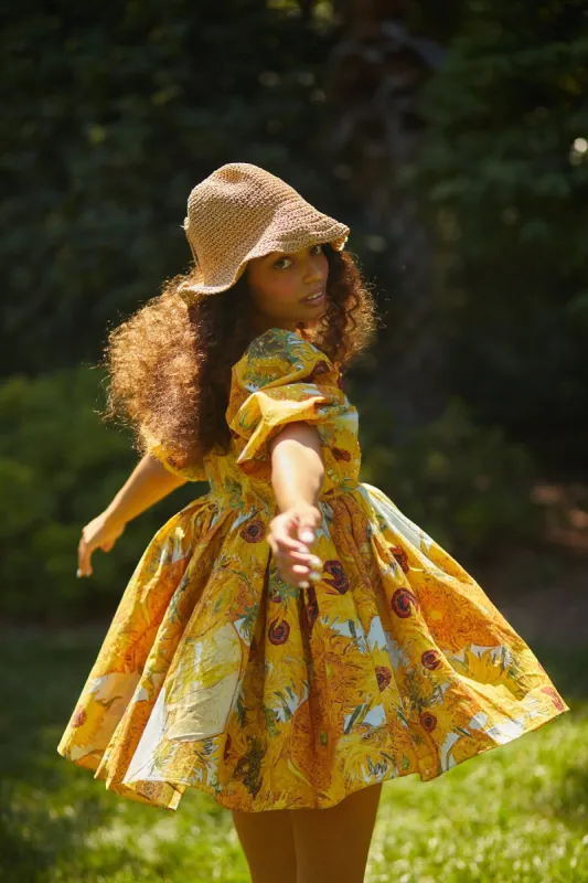 Sunflowers Cottage Puff Dress | Parallel