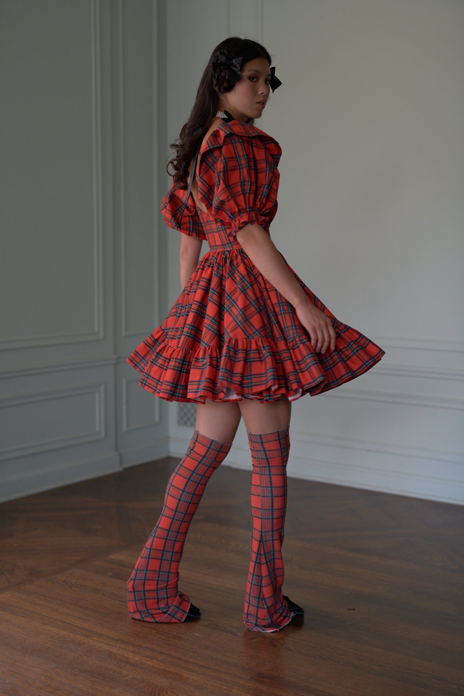 The Tartan Bebe Bloom Dress sold by Selkie product image thumbnail 18