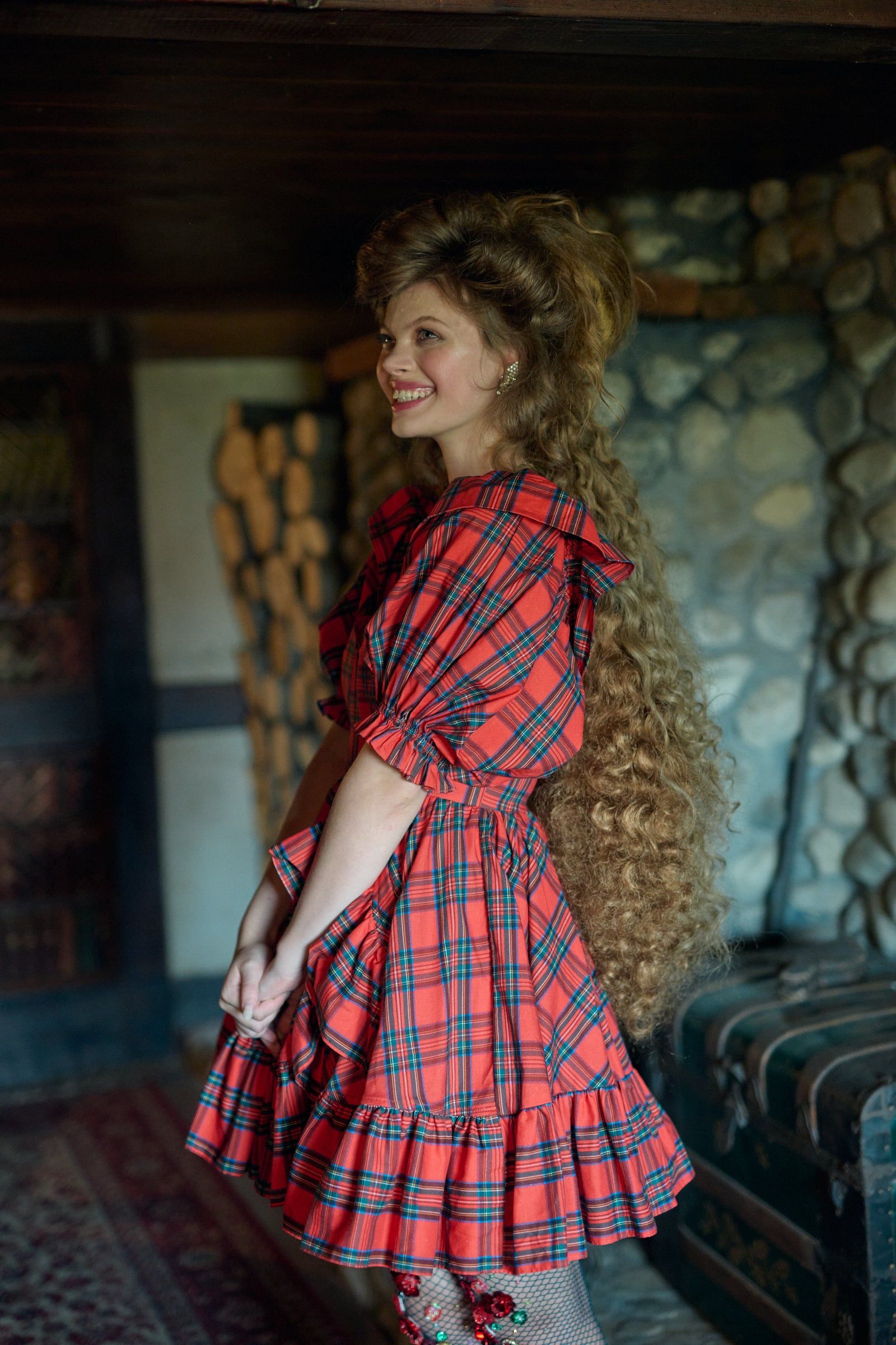 The Tartan Bebe Bloom Dress sold by Selkie product image thumbnail 3