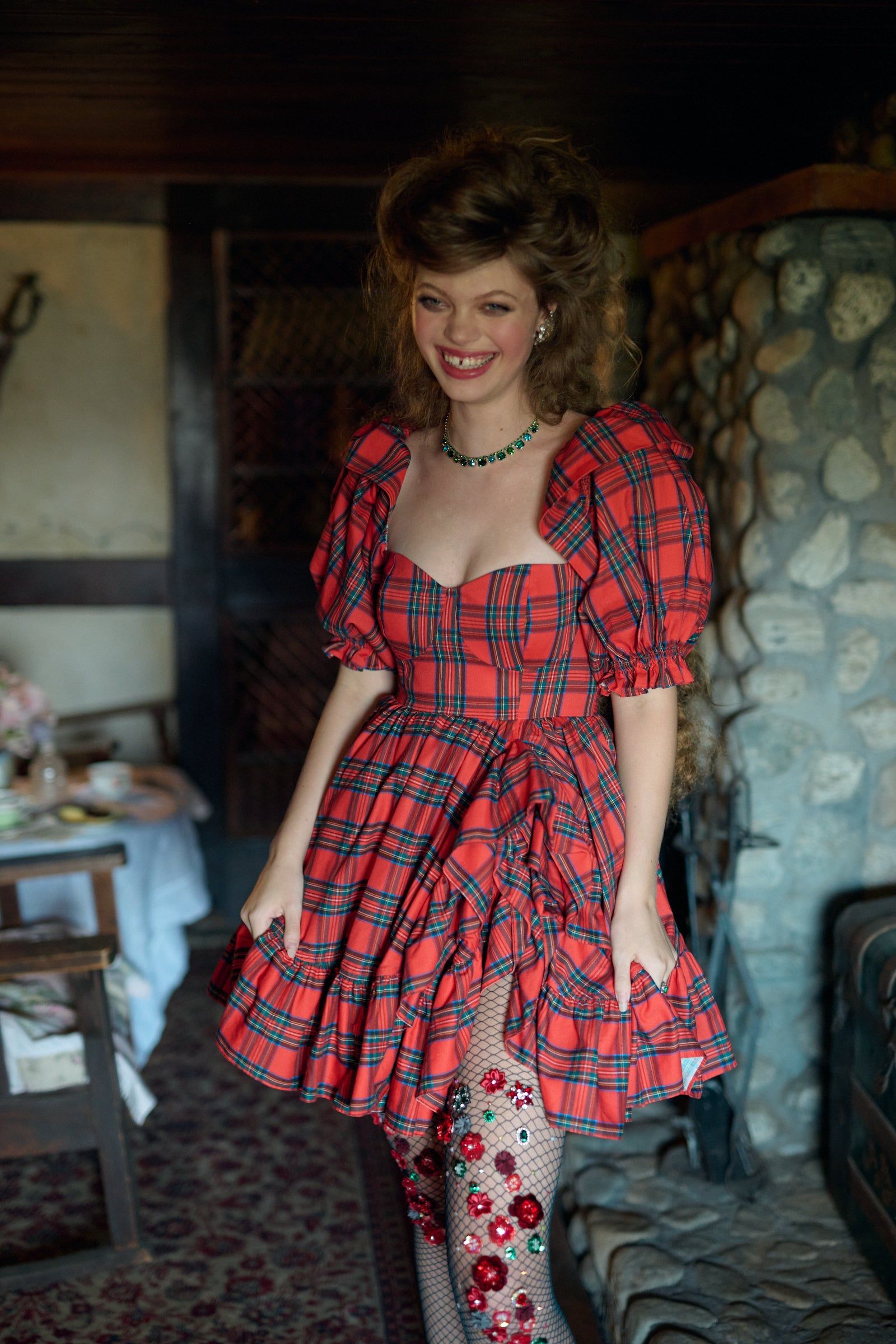 The Tartan Bebe Bloom Dress sold by Selkie product image thumbnail 2