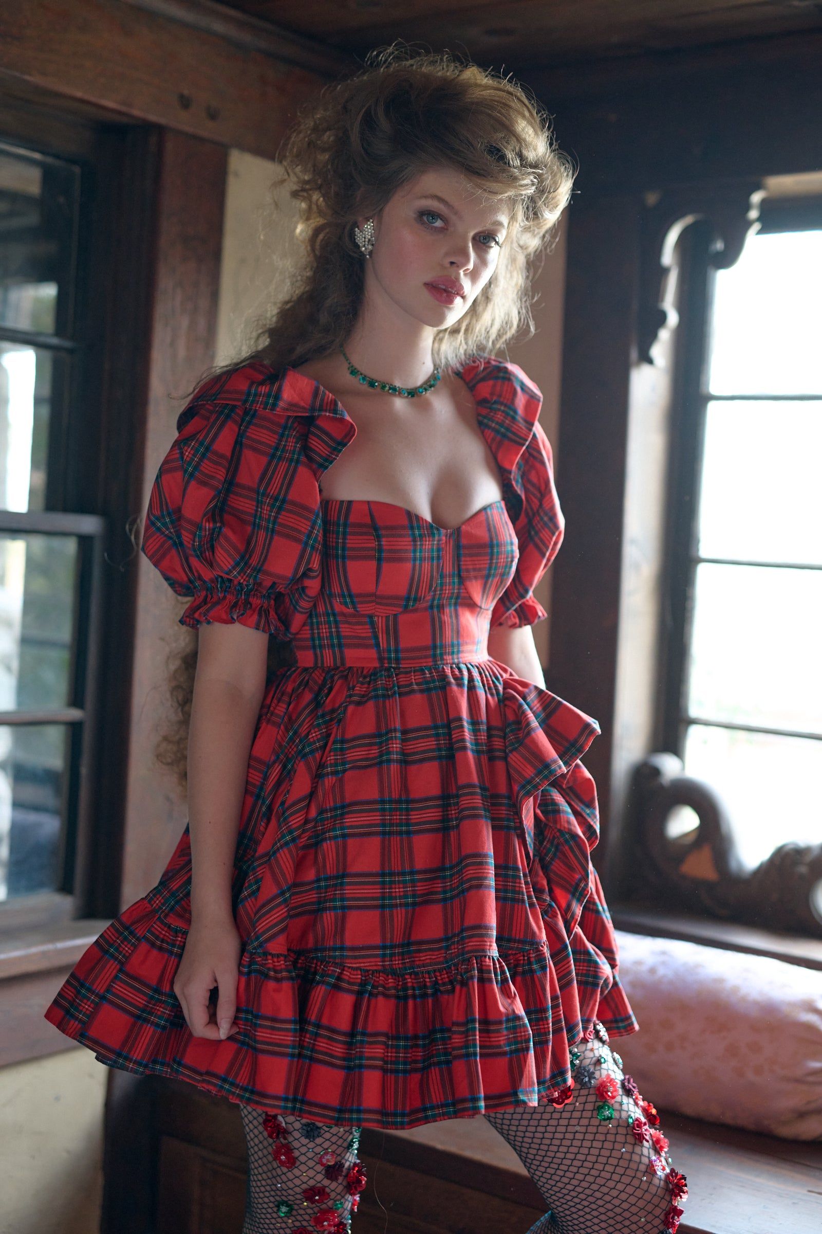 The Tartan Bebe Bloom Dress sold by Selkie product image thumbnail 8