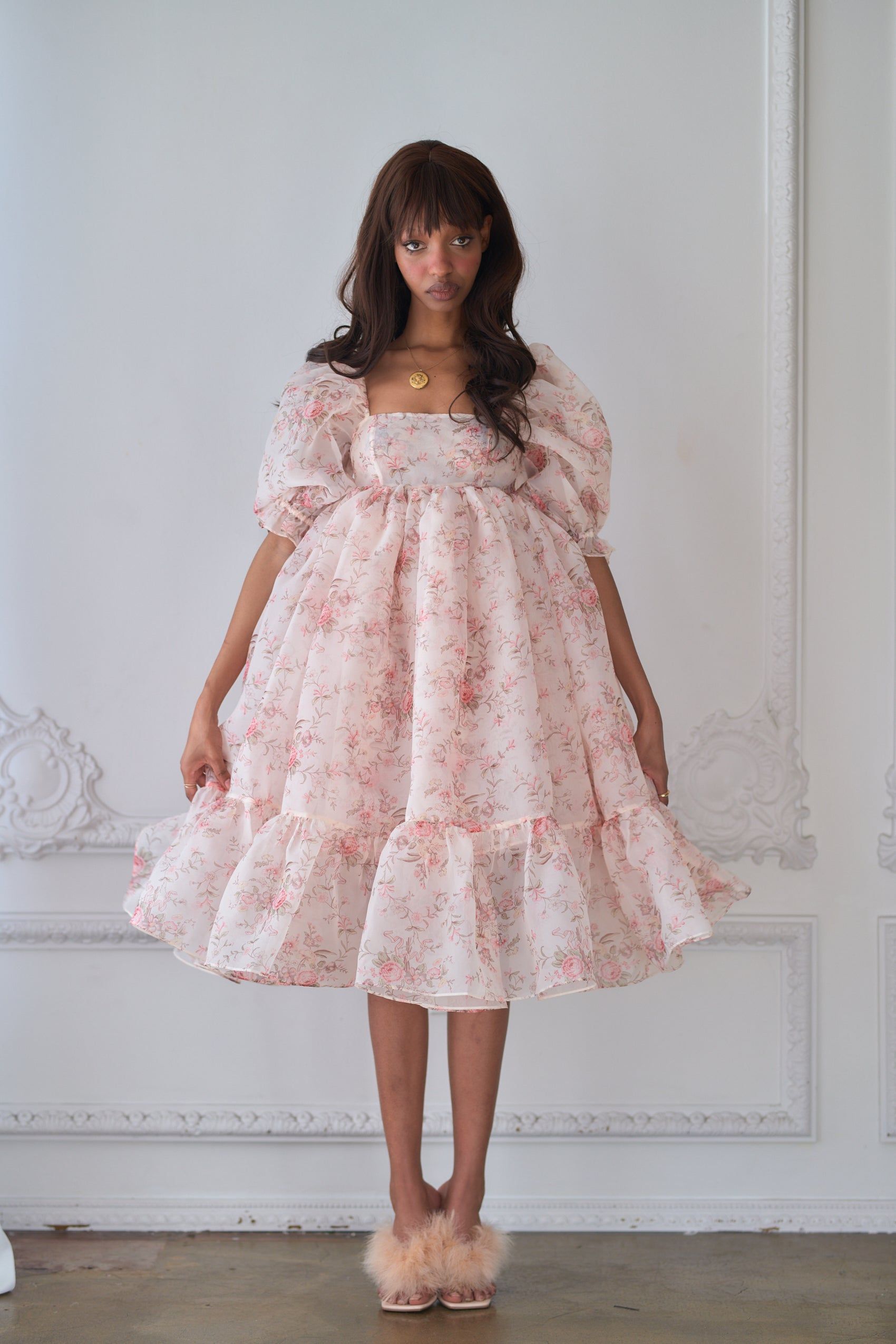 The Renaissance Girl French Puff Dress sold by Selkie product image thumbnail 10