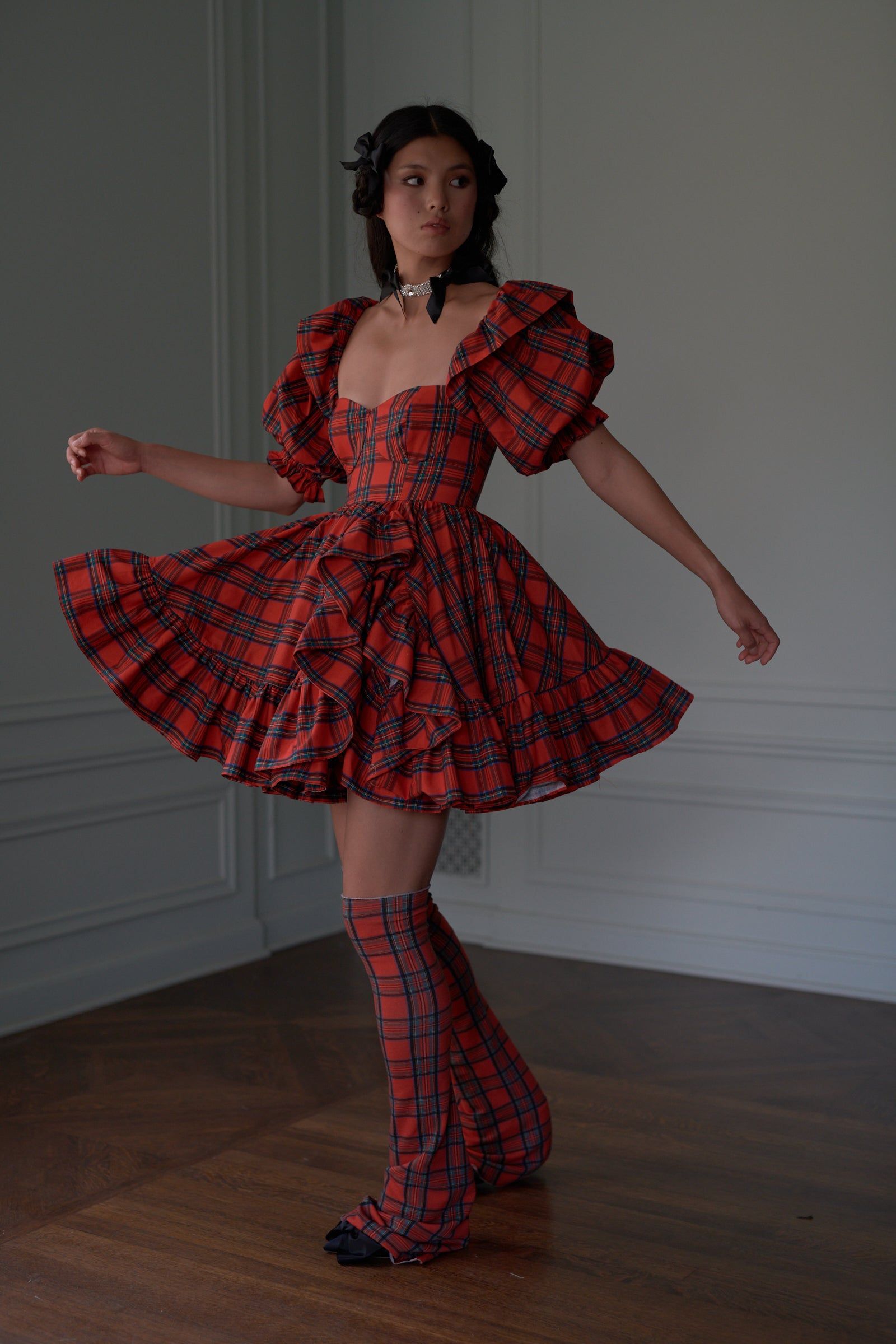 The Tartan Bebe Bloom Dress sold by Selkie product image thumbnail 14