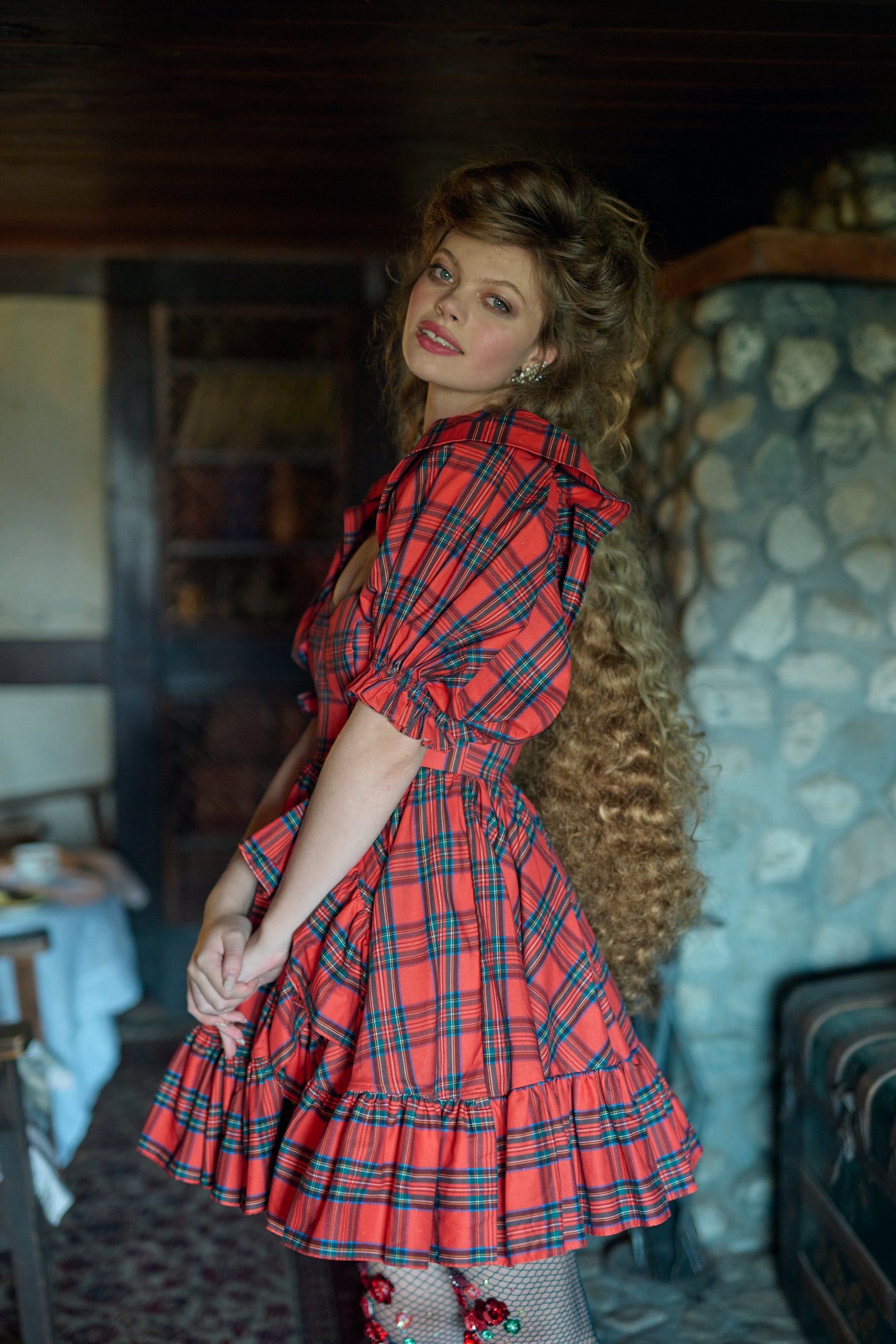 The Tartan Bebe Bloom Dress sold by Selkie product image thumbnail 24