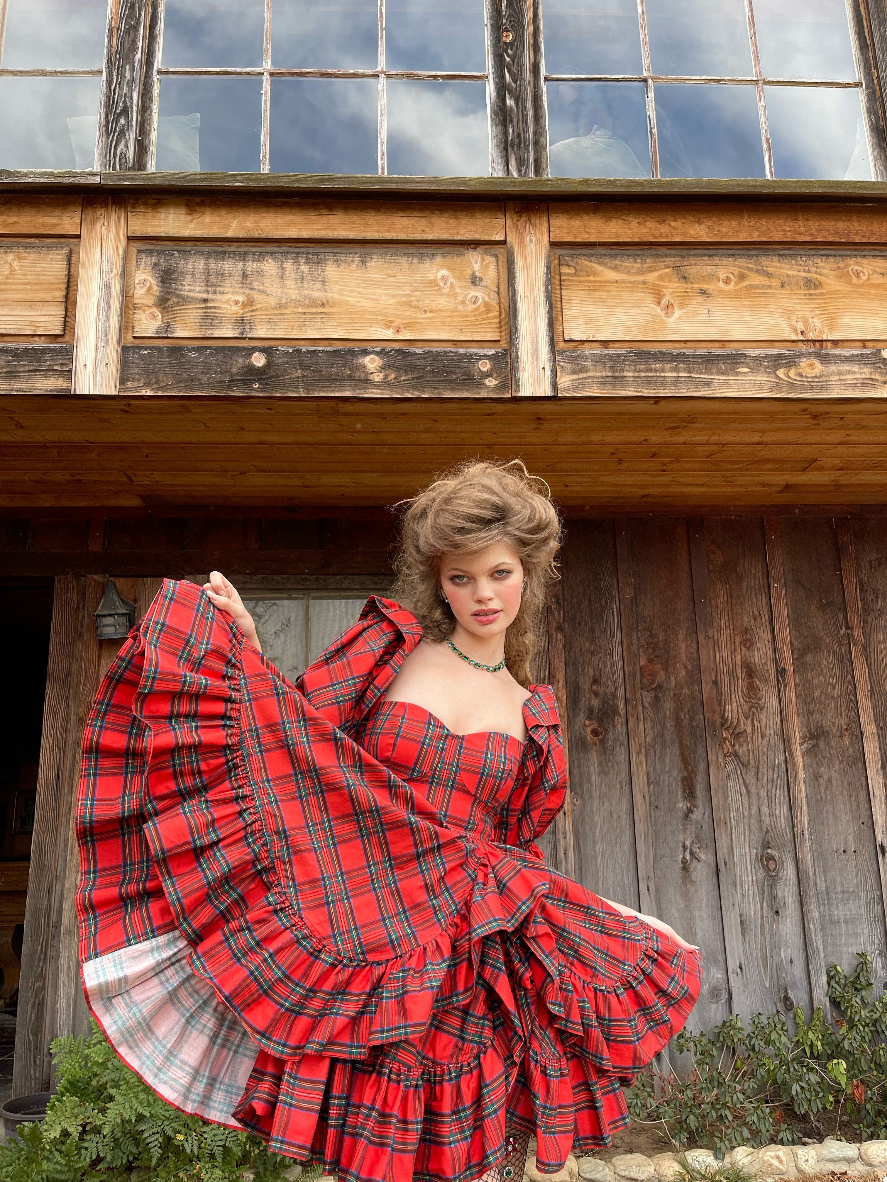 The Tartan Bebe Bloom Dress sold by Selkie product image thumbnail 5