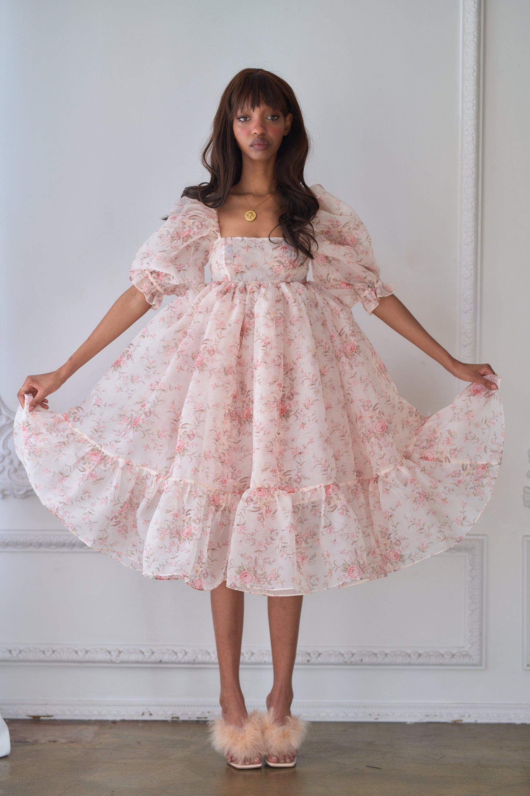 The Renaissance Girl French Puff Dress sold by Selkie product image thumbnail 5