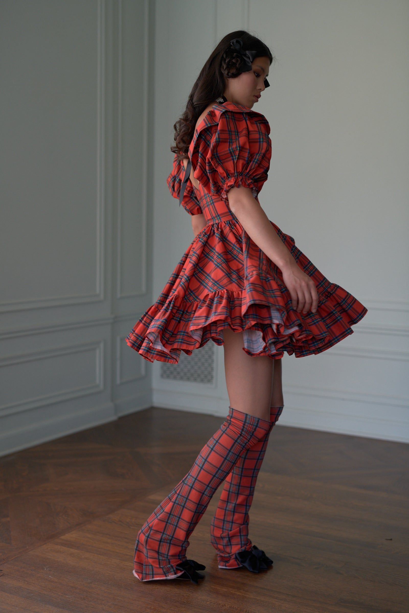 The Tartan Bebe Bloom Dress sold by Selkie product image thumbnail 17