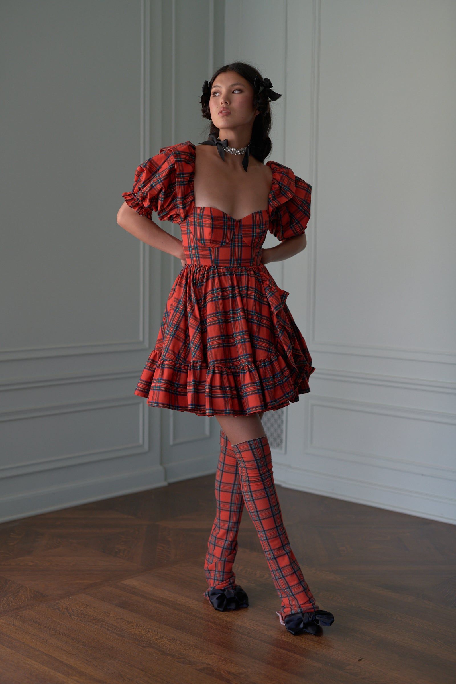 The Tartan Bebe Bloom Dress sold by Selkie product image thumbnail 12