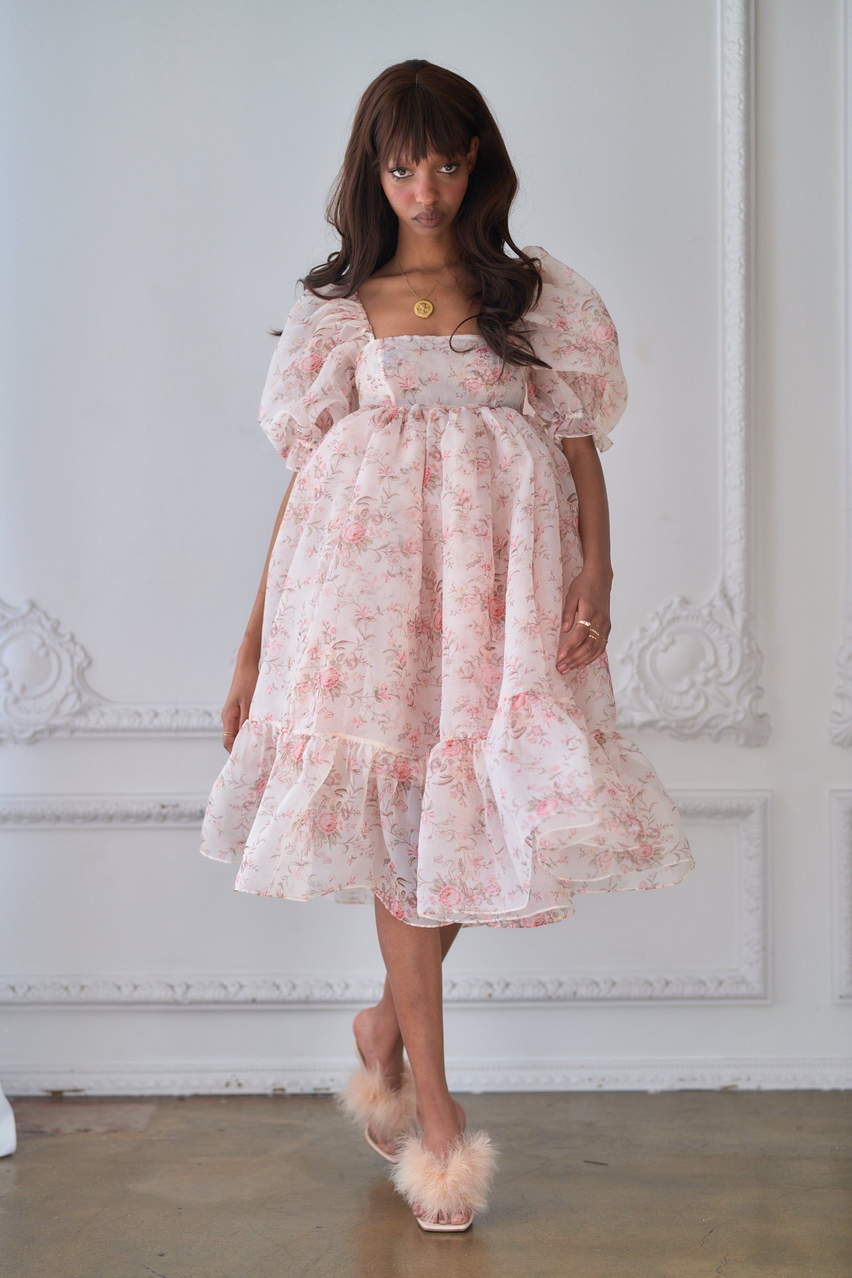 The Renaissance Girl French Puff Dress sold by Selkie product image thumbnail 7