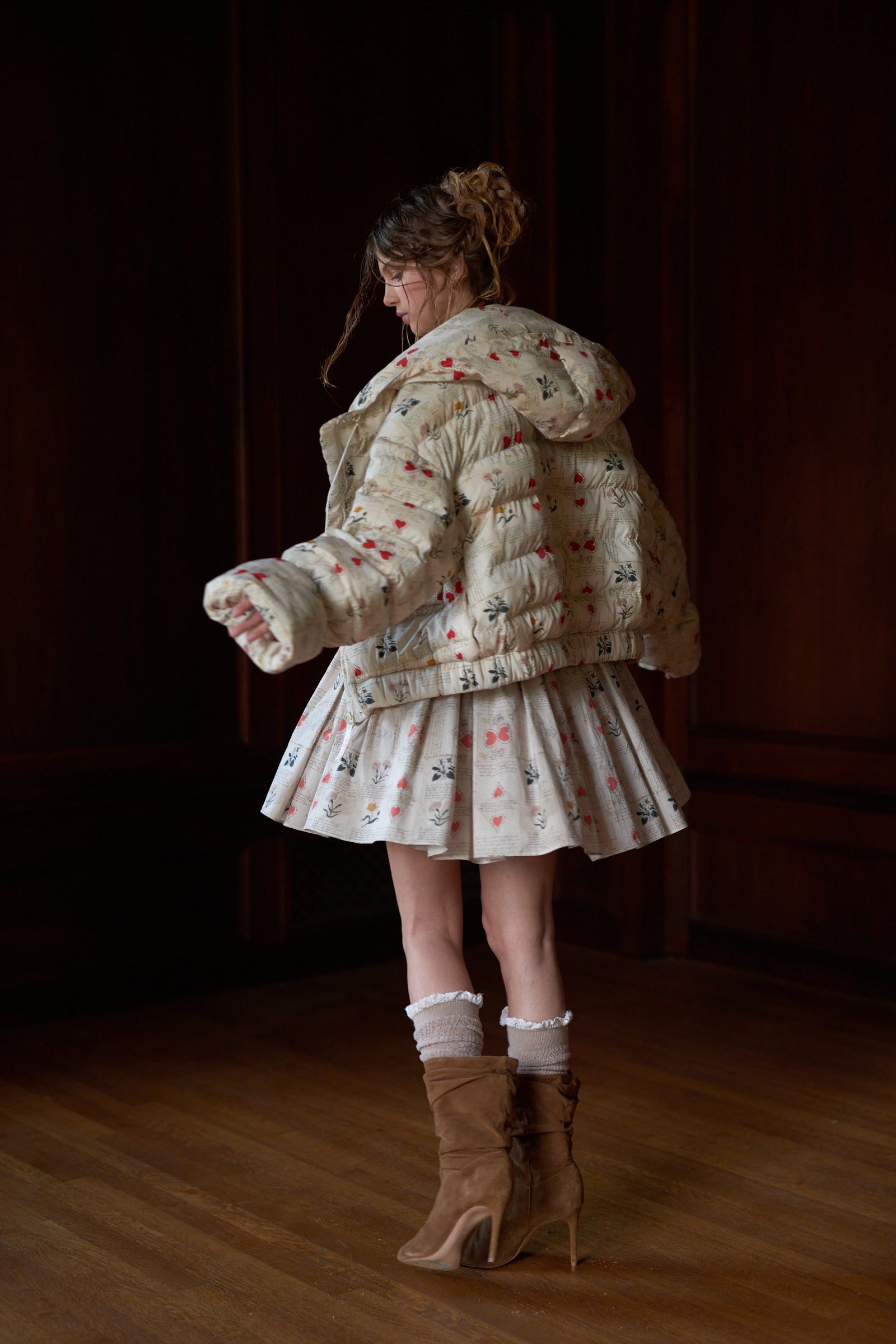 The Love Letter Hooded Puffer sold by Selkie product image thumbnail 5