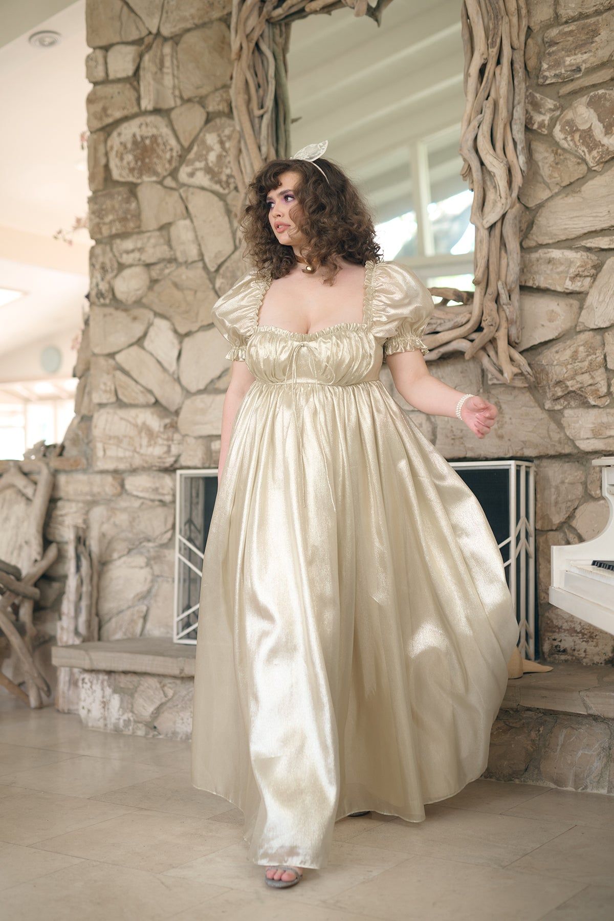 The Champagne Seashell Gown sold by Selkie
