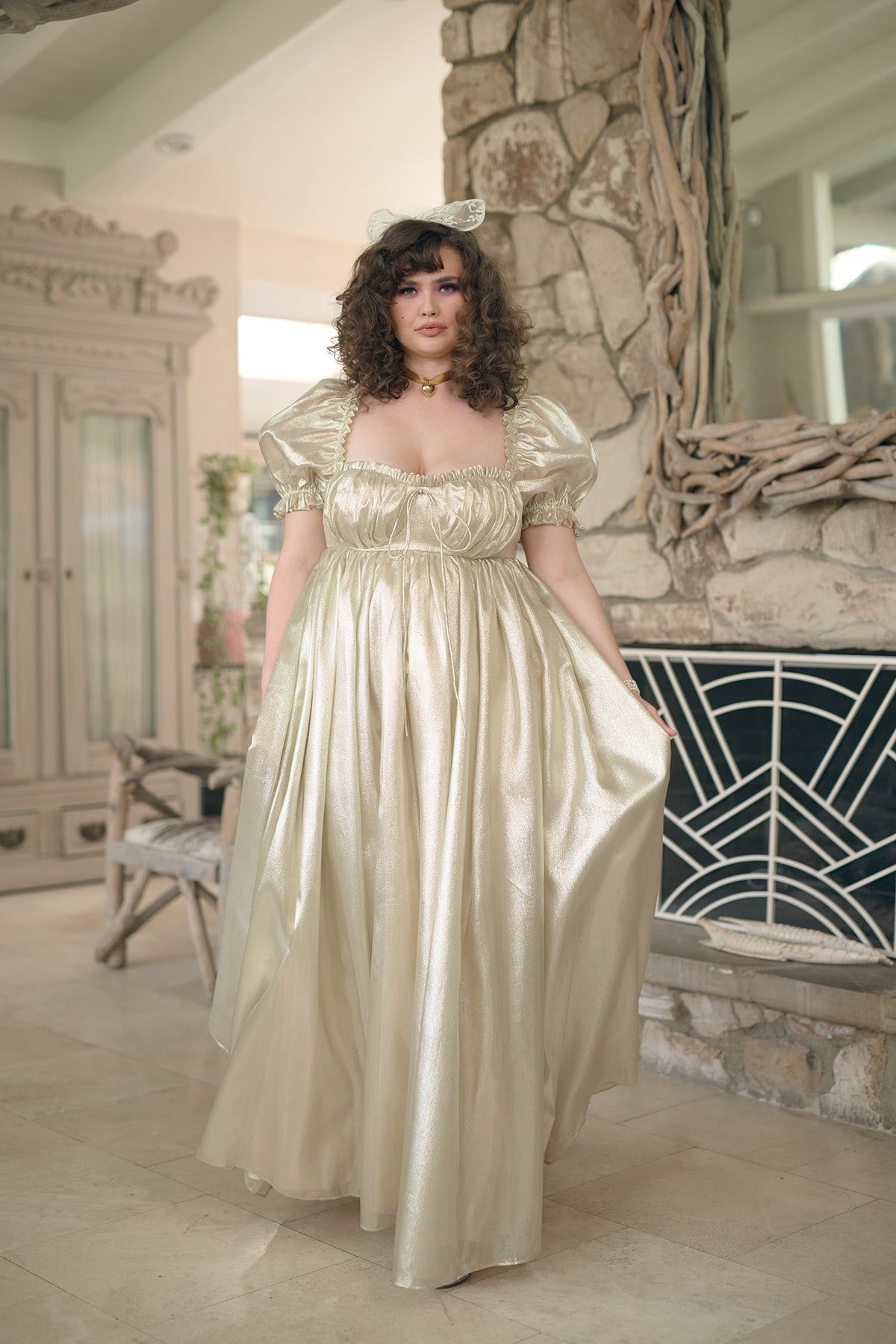 The Champagne Seashell Gown sold by Selkie product image thumbnail 4