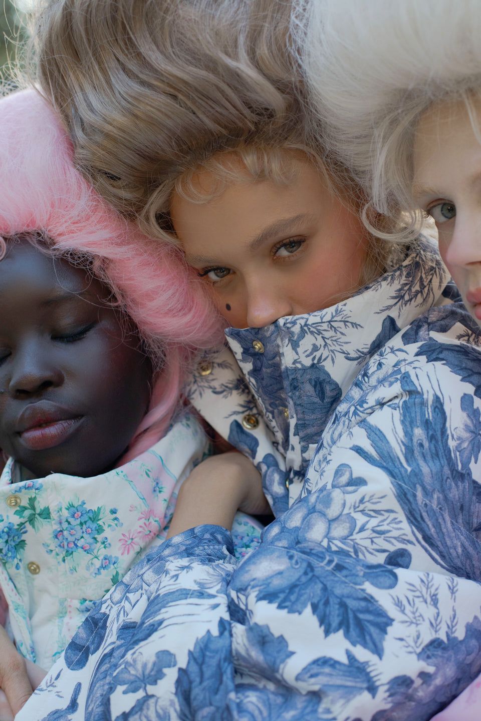 The Louie Toile Puffer Jacket sold by Selkie product image thumbnail 5