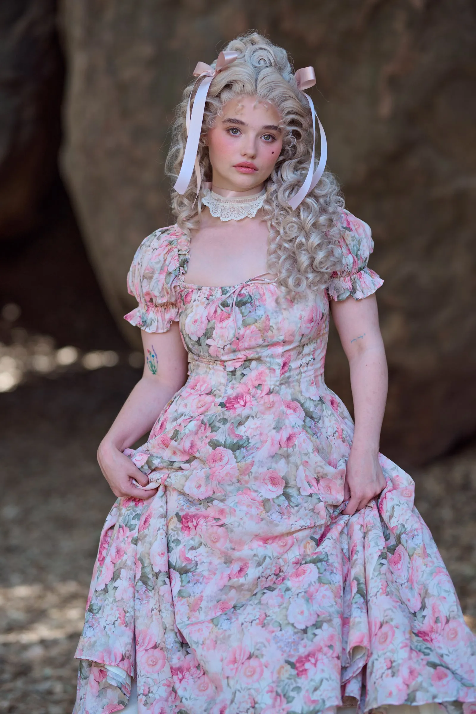 The Pammy Garden Party Dress sold by Selkie product image thumbnail 4