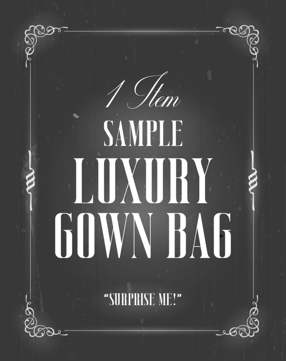 Sample Luxury Gown Surprise Bag sold by Selkie