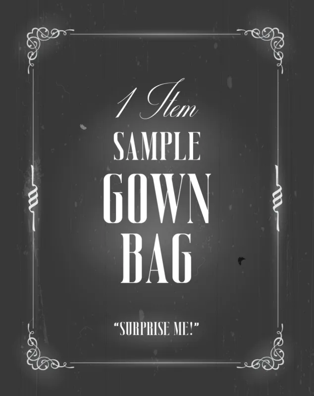 Sample Gown Surprise Bag sold by Selkie