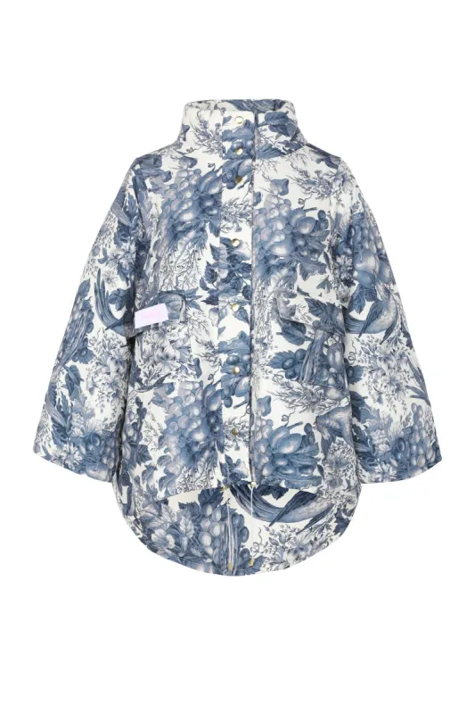 The Louie Toile Puffer Jacket made by Selkie