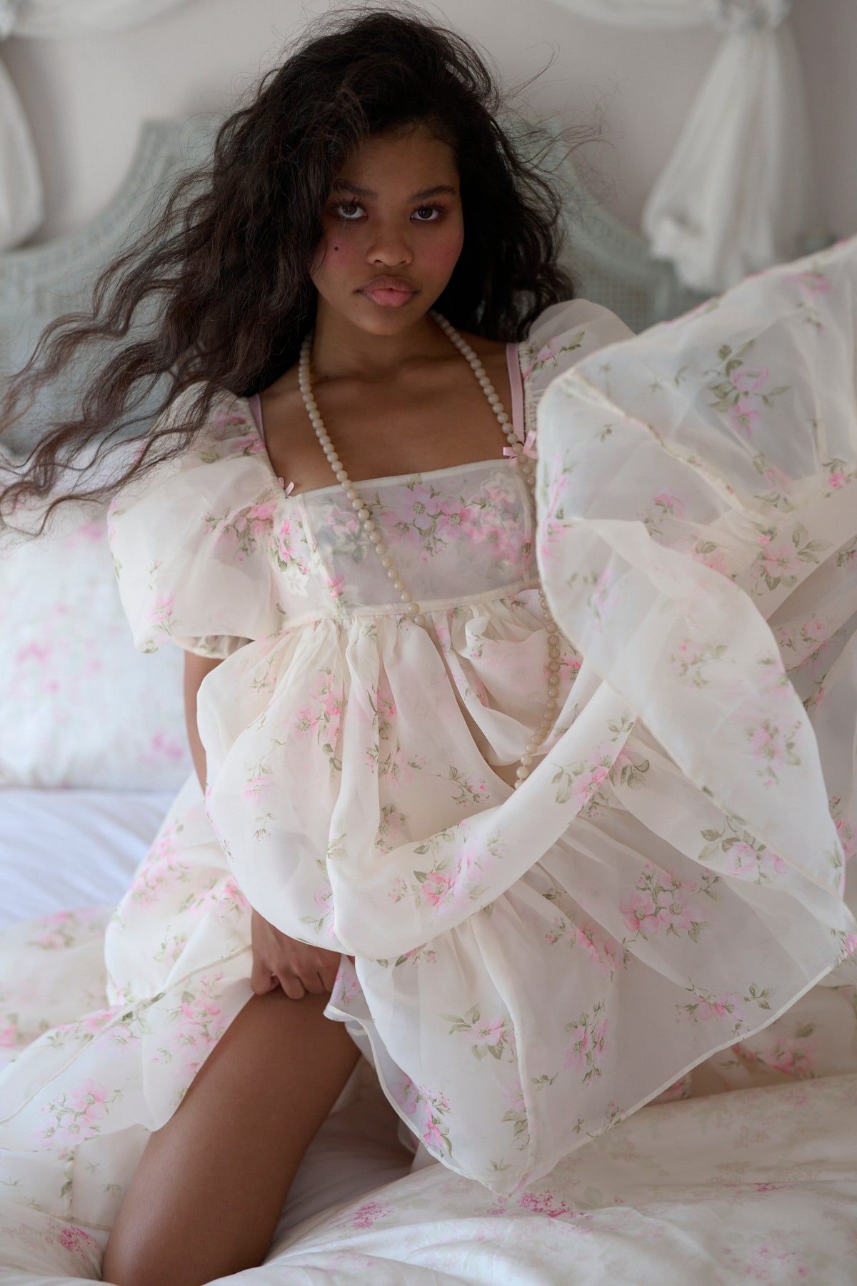 The Summer Home French Puff Dress sold by Selkie