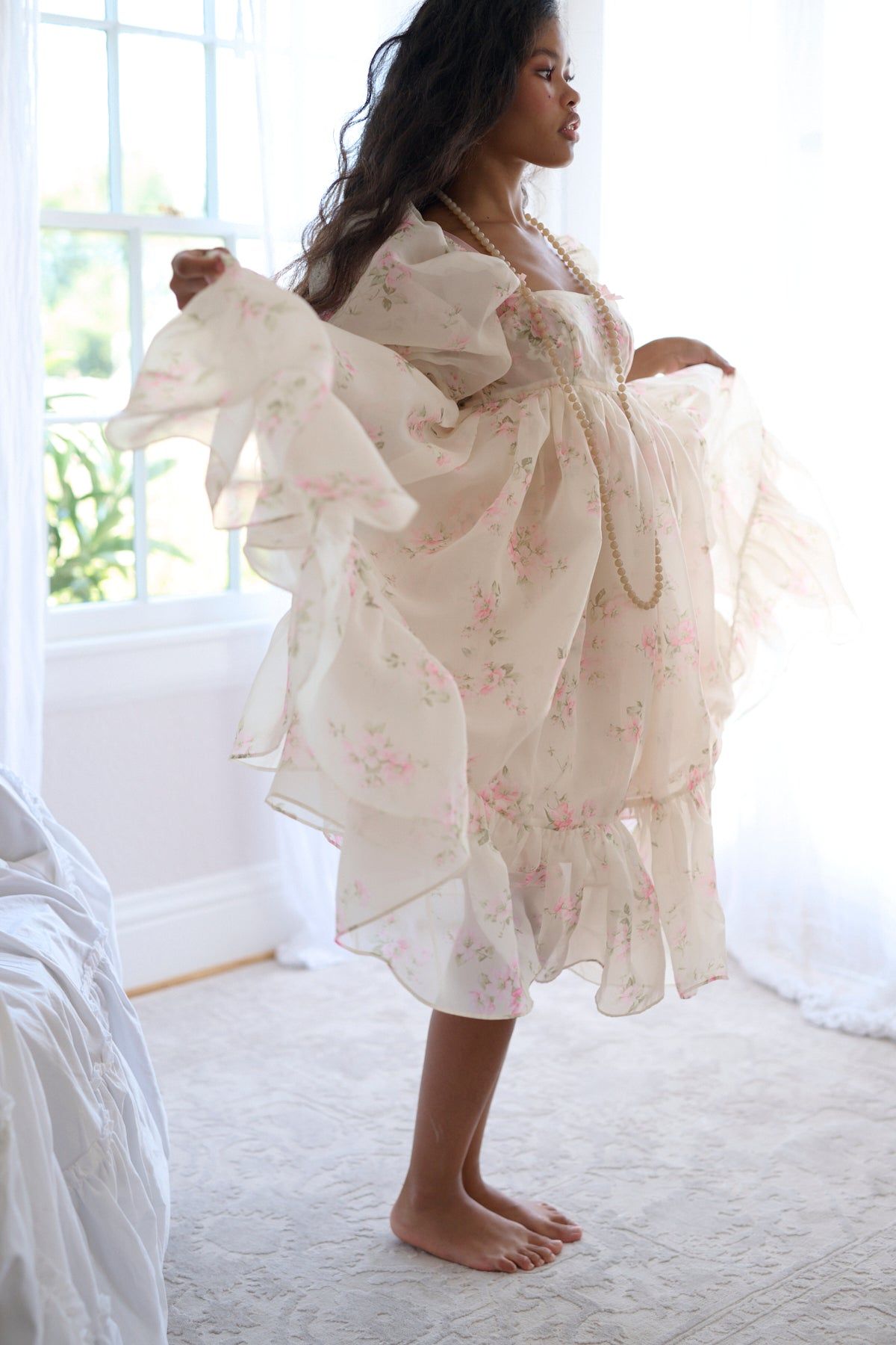 The Summer Home French Puff Dress sold by Selkie product image thumbnail 3