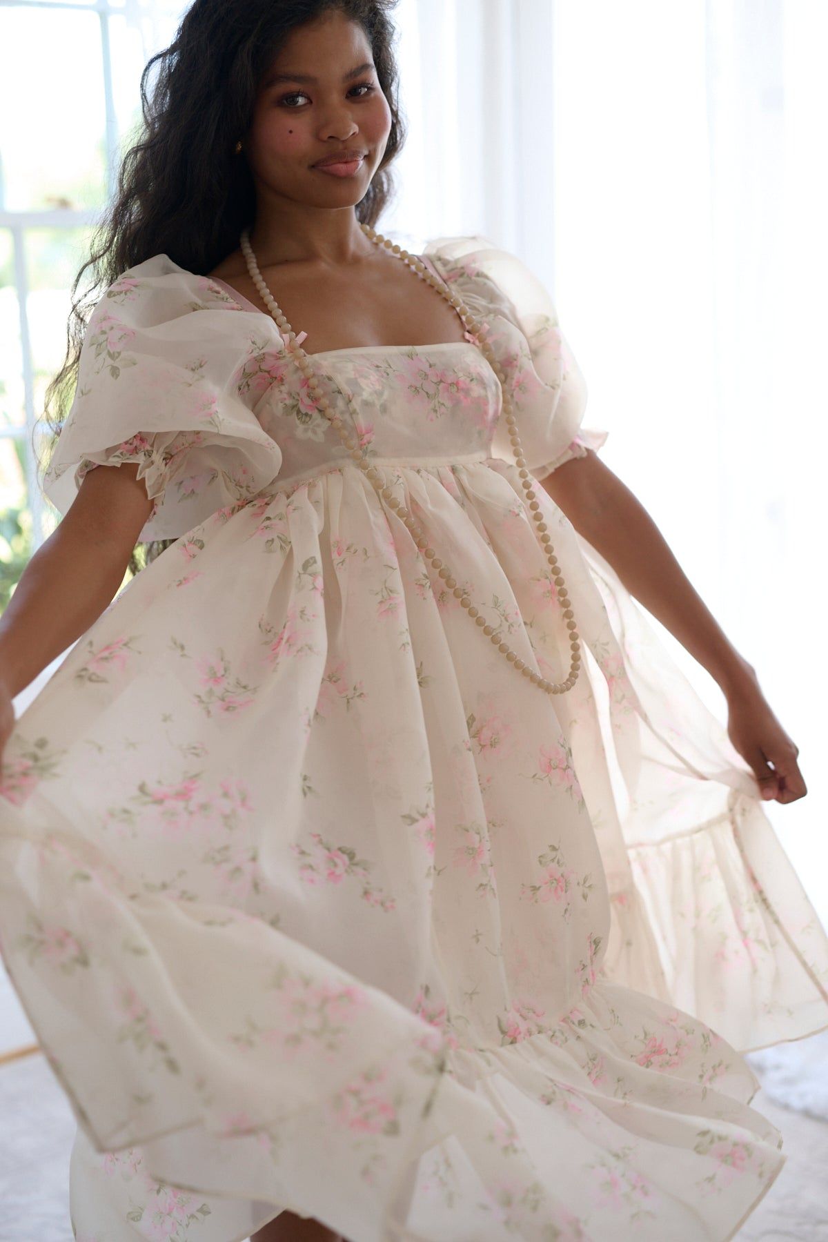 The Summer Home French Puff Dress sold by Selkie product image thumbnail 5