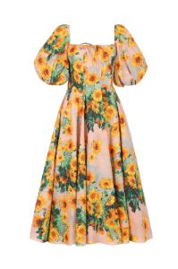 The Monet Sunflowers Day Dress sold by Selkie