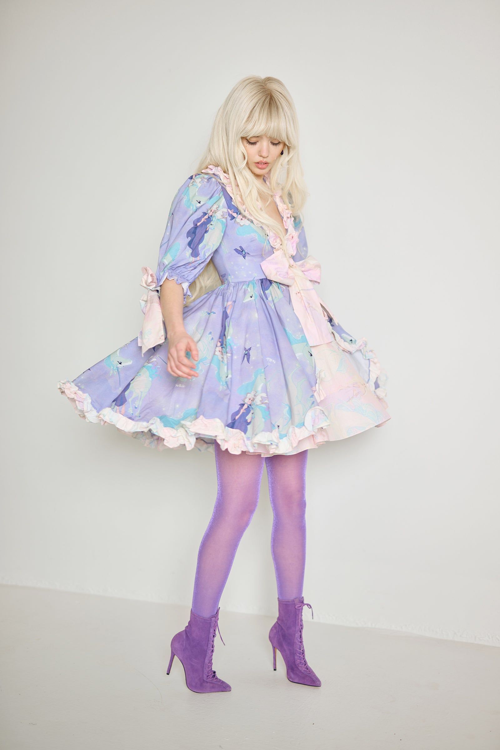 The Last Unicorn Amalthea/Pastels Marie Dress sold by Selkie product image thumbnail 5