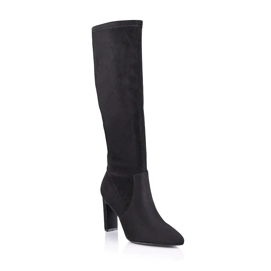 Effy Knee High Boots - Black Micro sold by Verali product image thumbnail 3