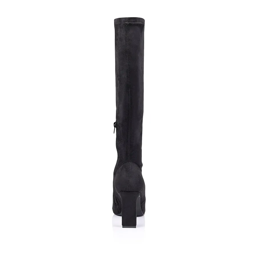 Effy Knee High Boots - Black Micro sold by Verali product image thumbnail 4