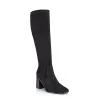 Linden Knee High Boots - Black Micro sold by Verali