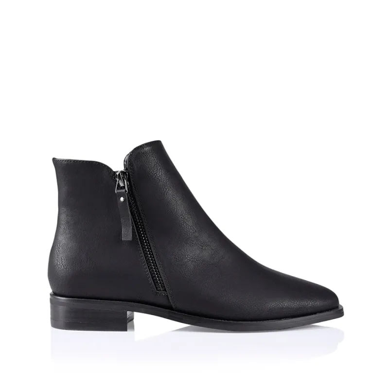 Hawk Ankle Boots - Black Softee sold by Verali