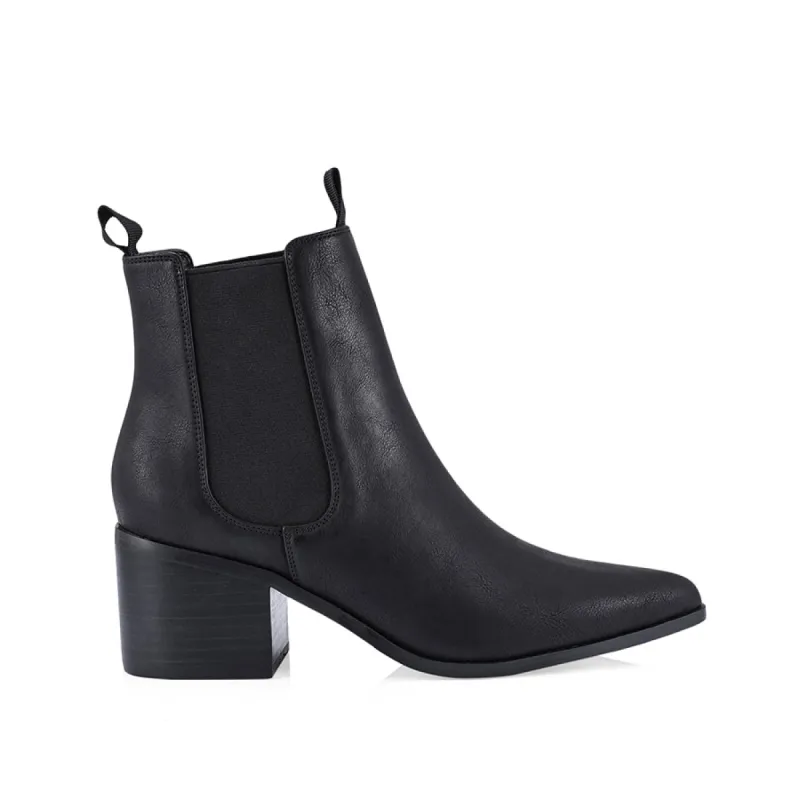 Filo Chelsea Ankle Boots - Black Softee sold by Verali