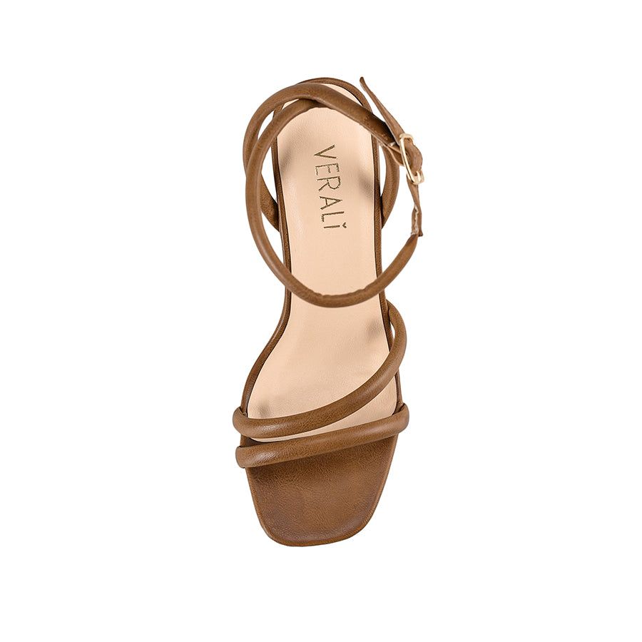 Crucial Block Heel Sandal - Tan Softee sold by Verali product image thumbnail 5